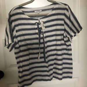 Madewell striped blouse